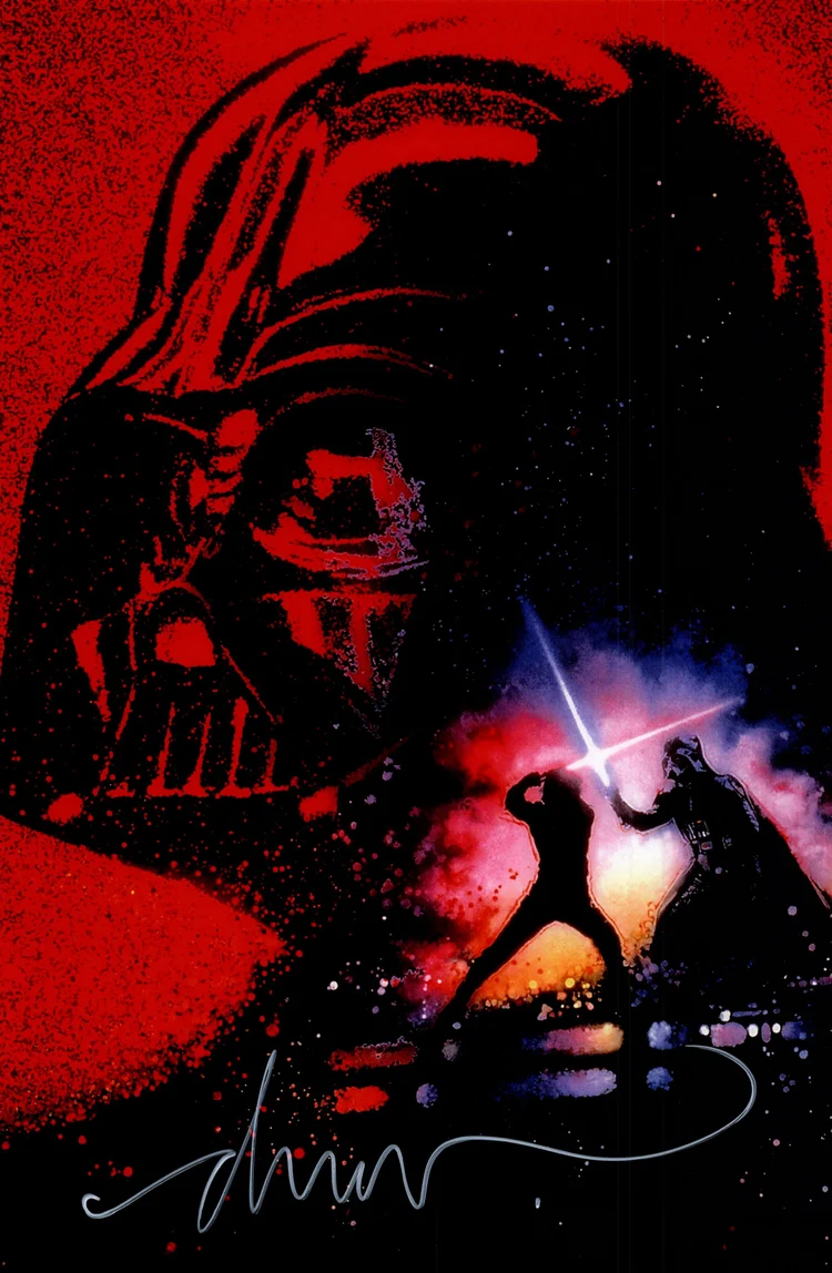 Star Wars Revenge of the Jedi signed reprint mini-poster